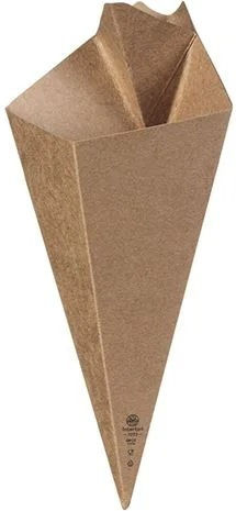 Kraft Χάρτινος Κώνος Πατάτας Kraft 9x16.2x22.5εκ.