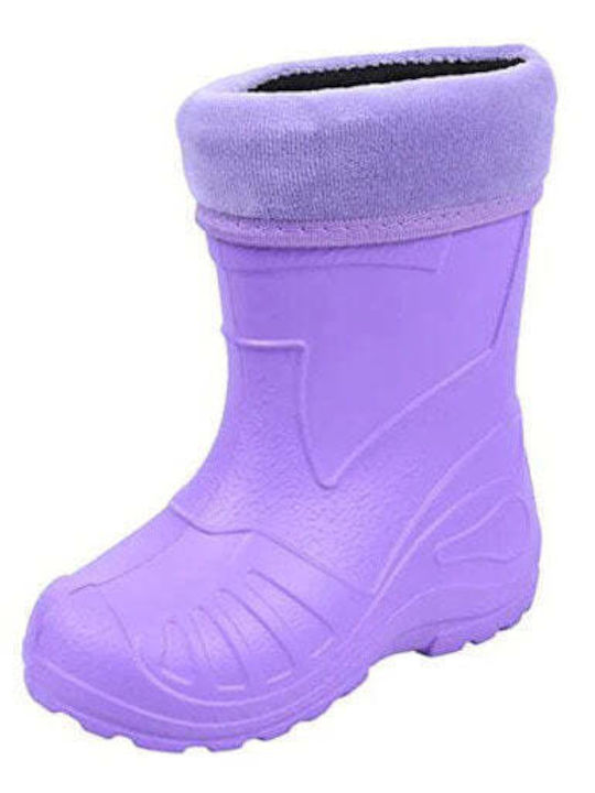 Kids Wellies Wellingtons with Internal Lining Purple