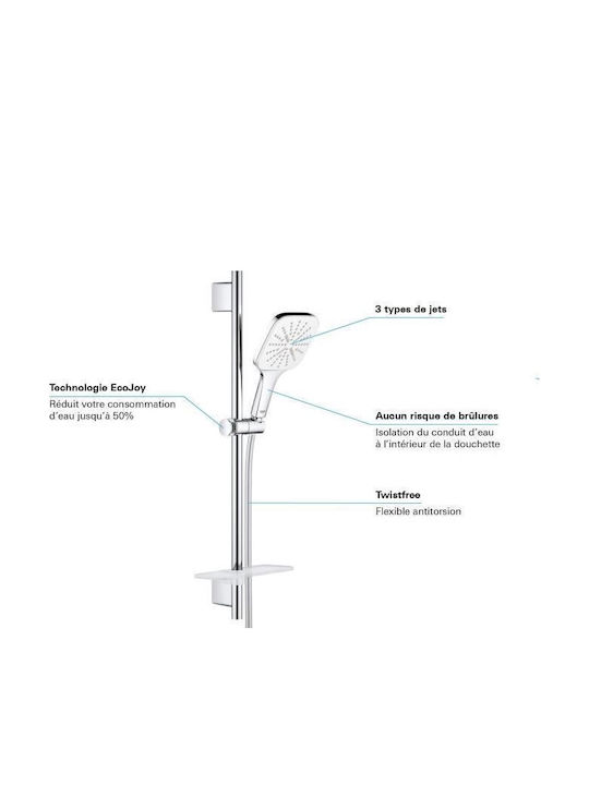 Grohe Coloană de duș fără Baterie Argintiu
