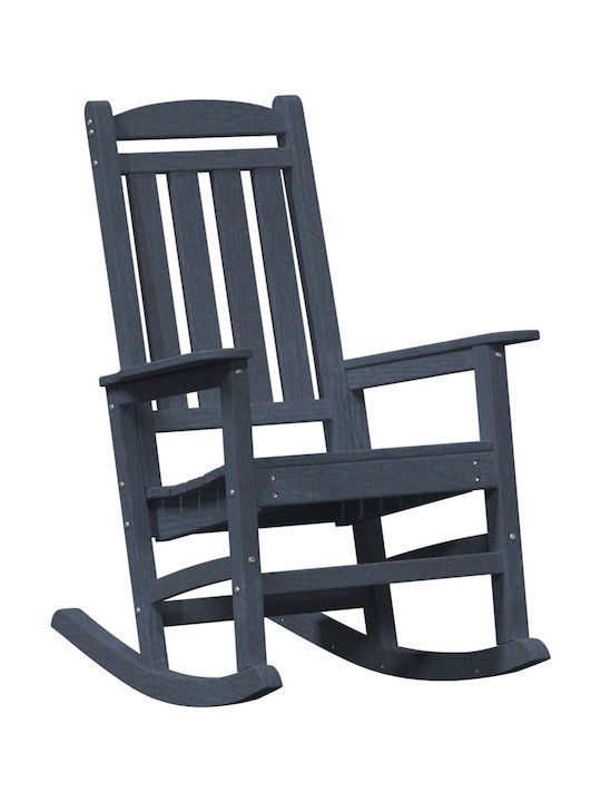 Schaukelstuhl Kunststoff Navy Blue 2Stück 70x92x107.5εκ.