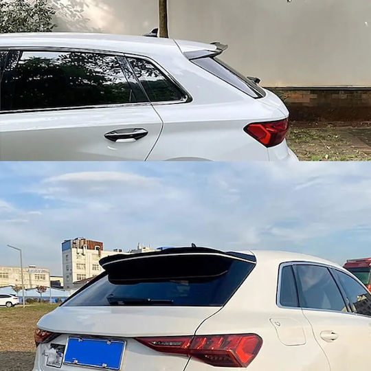 Car Rear Spoiler Roof Audi A3 8y Sportsback 2020+ S3 Look Black Glossy ABS Plastic