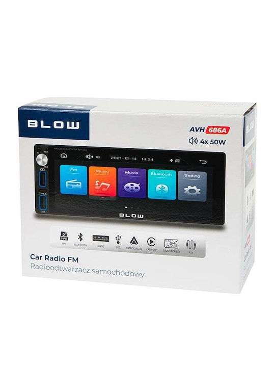 Blow Sistem Audio Auto 1DIN (Bluetooth/USB) cu Ecran Tactil 7"
