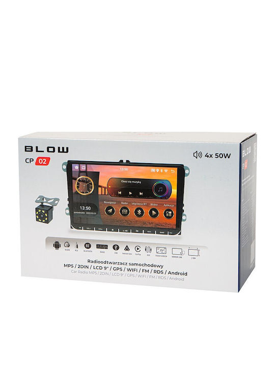 Blow Ηχοσύστημα Αυτοκινήτου 2DIN (Bluetooth/USB/WiFi/GPS/Apple-Carplay/Android-Auto) με Οθόνη Αφής 9"