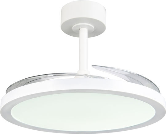 Trio Lighting Kasfjord 106cm Ceiling Fan with Light Fixture White