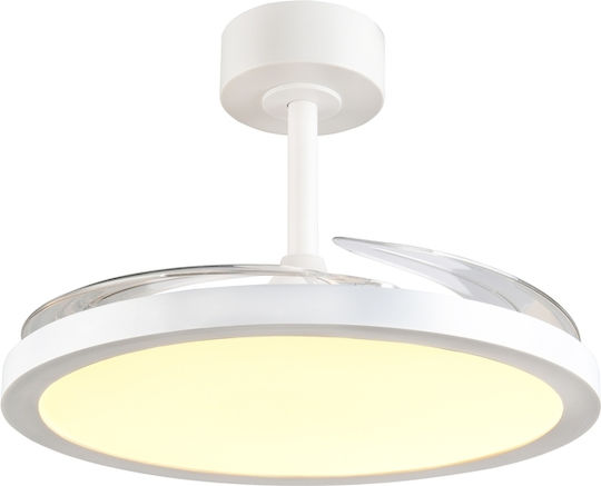 Trio Lighting Kasfjord 106cm Ceiling Fan with Light Fixture White