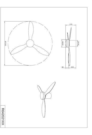 Trio Lighting Göteborg 132cm με Φως Λευκός