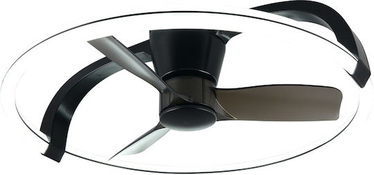 Trio Lighting Stockholm Deckenleuchte 73cm mit Leuchte Schwarz