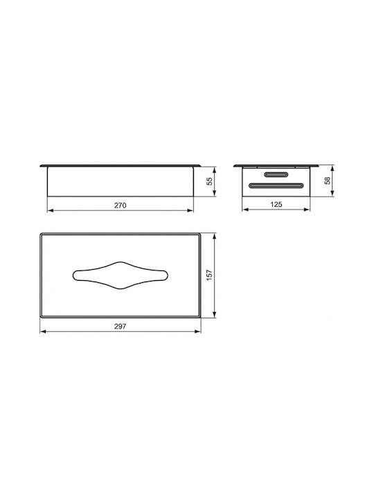 Ideal Standard Държач за хартия Inox Сребрист