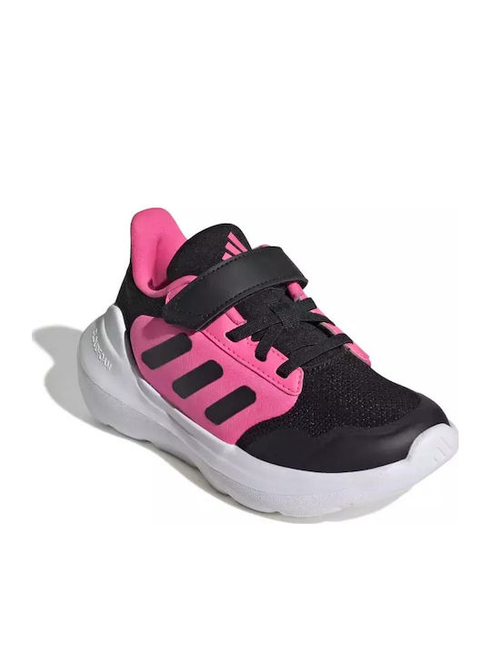 Tensaur 3.0 El Kids Sports Shoes Running with Hoop & Loop Closure Black