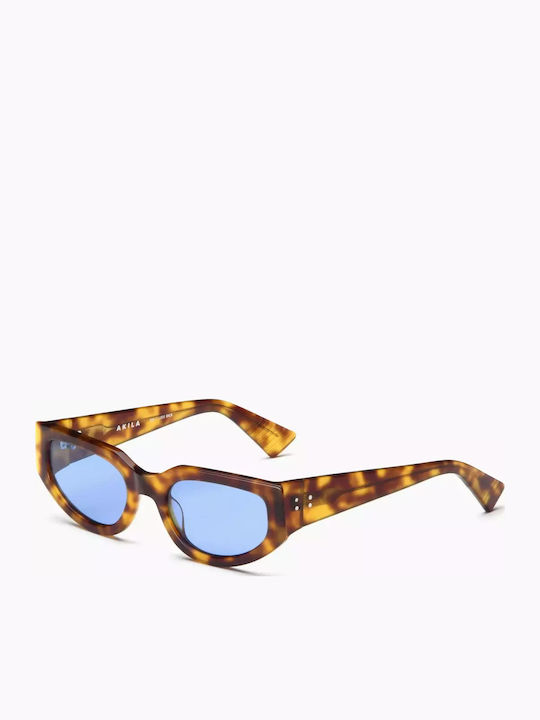Akila Sunglasses Brown with Acetate Frame & Blue Lens Akila Sunglasses Brown with Acetate Frame & Blue Lens