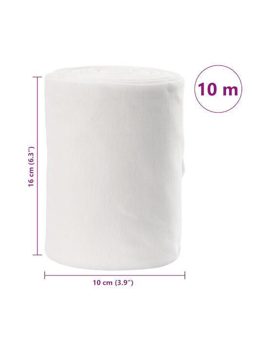 vidaXL Ύφασμα για Ρούχα 10x10εκ. Λευκό
