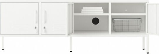 TV-Ständer Farbe Metall Weiß M160xP45xH55cm