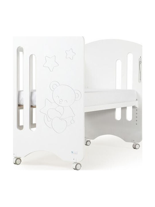 Interbaby Pătuț Bebeluși Alb pentru Saltea 60x120cm