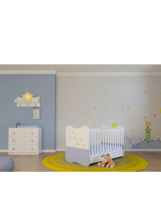 Asterias Bebe Βρεφική Κούνια Απολλων Διαιρούμενο για Στρώμα 70x140cm