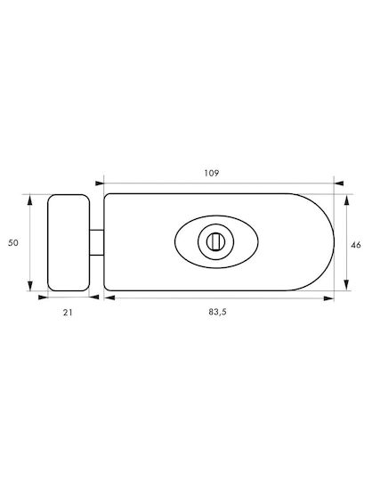 Window Lock Pin White 2 Keys Thirard 00228016