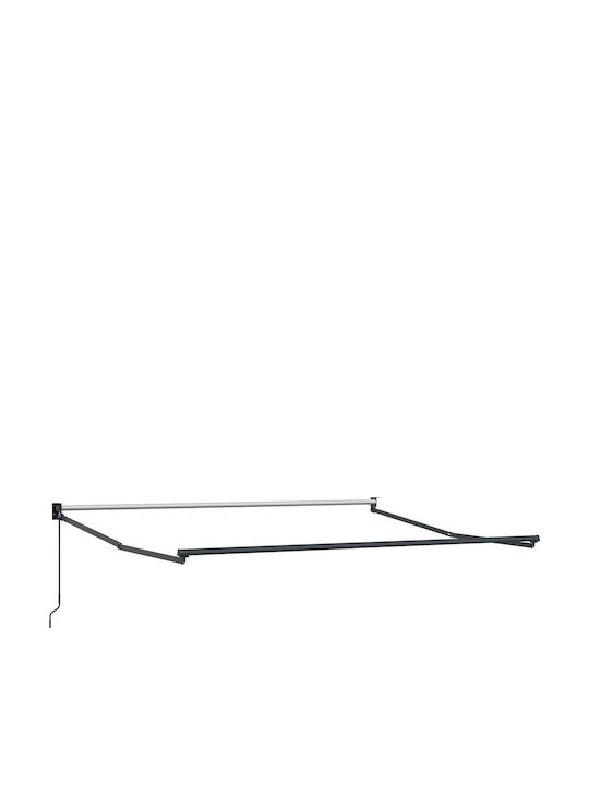vidaXL Terrace Wall Tent with LED Light Orange 3.5x2.5cm