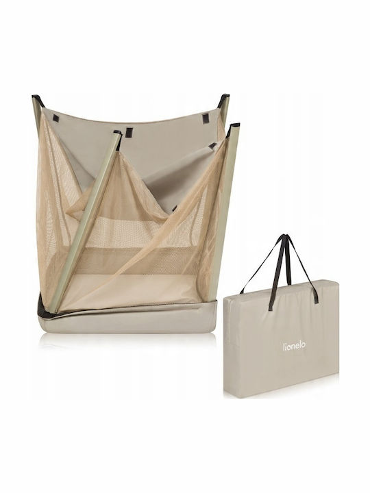 Lionelo Cradle-Park with Mattress and Wheels Beige