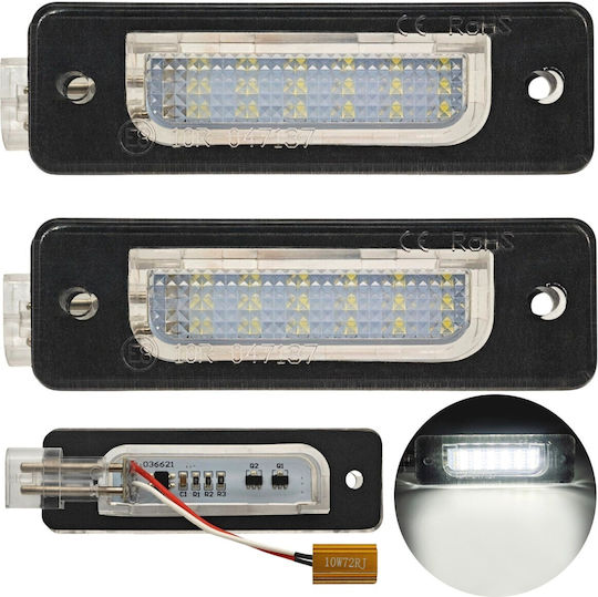 Bmw E32 E34 Licence Plate Lamps Led 2x650lm 2 Pcs
