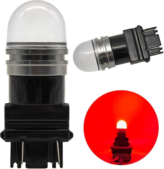Bec P27/7w LED 3157 12V 900lm Canbus Roșu