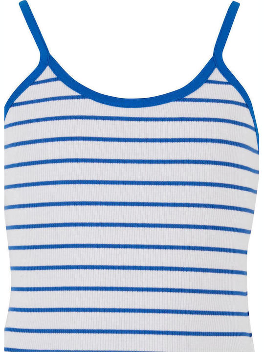Παιδική Μπλούζα Αμάνικη White, Royal