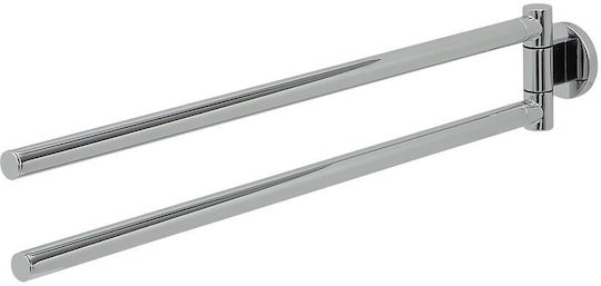TIGER Ράγα Μπάνιου Διπλή Επιτοίχια με Βίδες ​4.9x45.3cm Ασημί