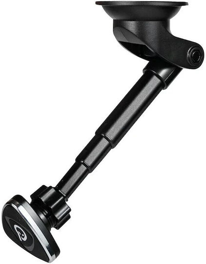 Suport Auto Magnetic Spacer Pentru Smartphone Cu Ventuză Și Prindere Pe Gura De Aerisire Magnetic 4 Supermagneti N50 Braț Telescopic Rotire 360 De Grade Negru