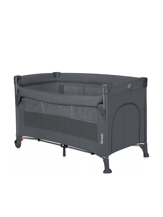Lionelo Ellen Playpen 2 Levels with Mattress Gray
