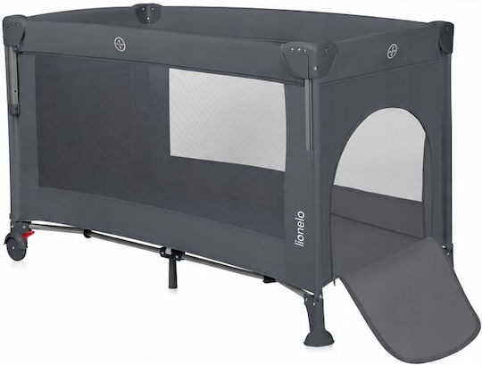 Lionelo Ellen Playpen 2 Levels with Mattress Gray