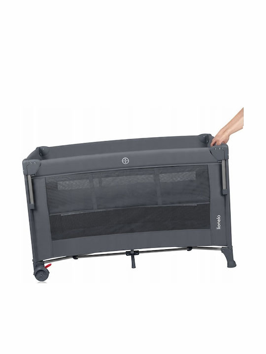 Lionelo Ellen Playpen 2 Levels with Mattress Gray