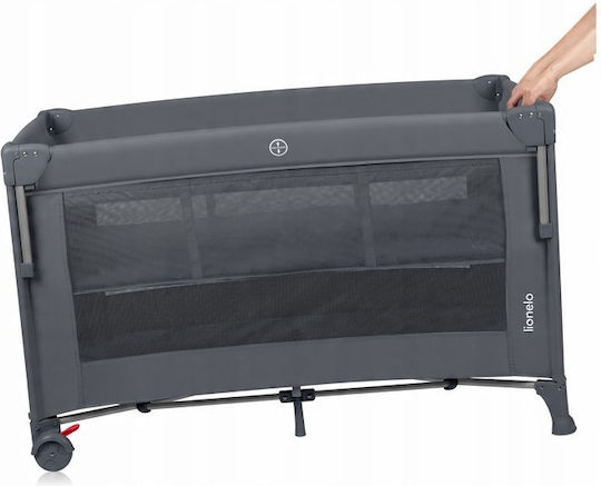 Lionelo Ellen Playpen 2 Levels with Mattress Gray