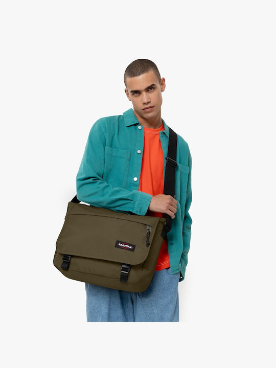 Eastpak Delegate+ School Shoulder Bag Elementary Army Olive 20L 38.5 x 13 x 30.5cm