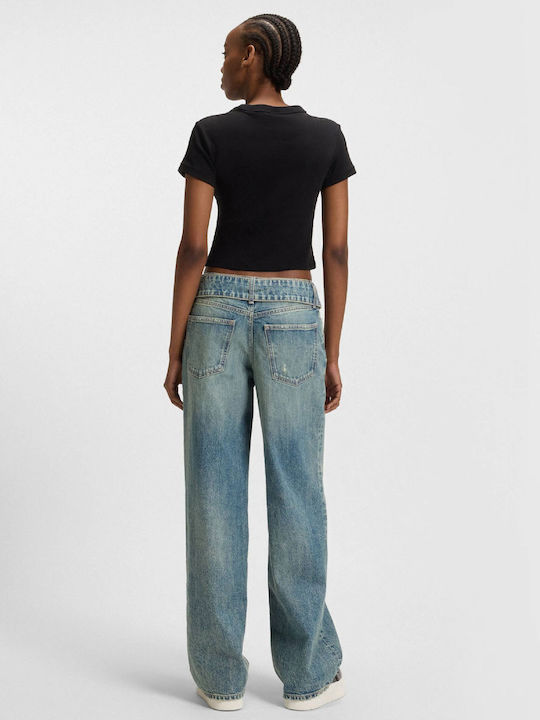 Γυναικείο Jean Παντελόνι Medium Aged Denim