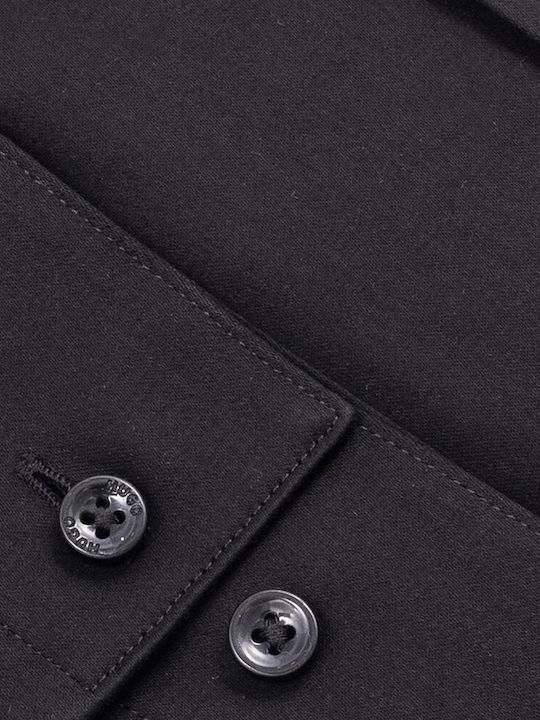 Hugo Kaleb Πουκάμισο Slim Fit Μαύρο