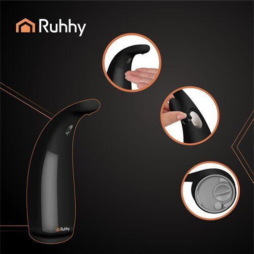 Ruhhy Built-in Dispenser Kitchen made of Porcelain with Automatic Dispenser Black 300ml