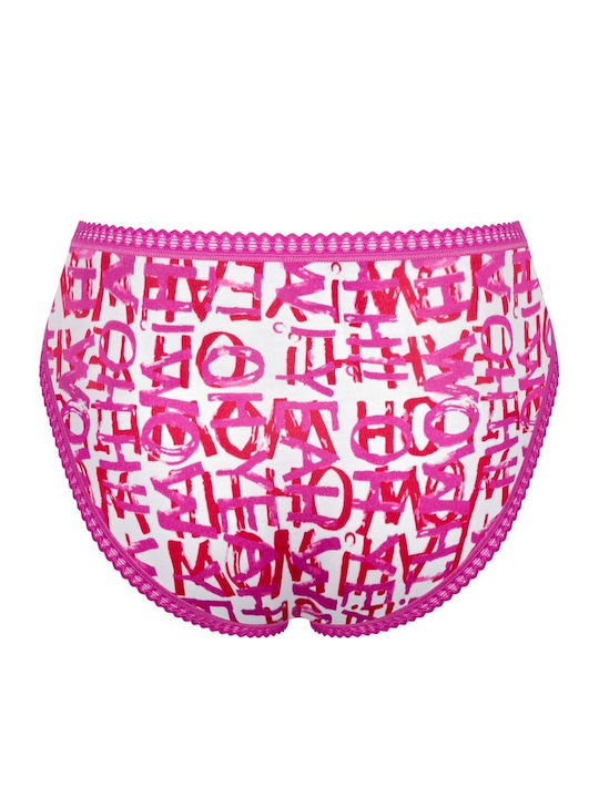 Βαμβακερά Women's Slip 3Pack Fuchsia, Red, Print