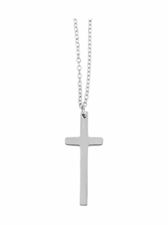 Akzent Women's Cross from Steel with Chain