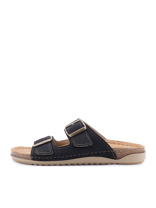Women's Flat Sandals in Black Color