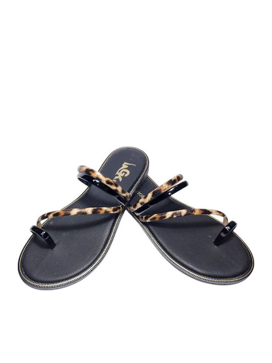 Women's Flat Sandals in Black Color