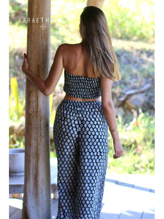 Γυναικείο Crop Top Σατέν Μαύρο