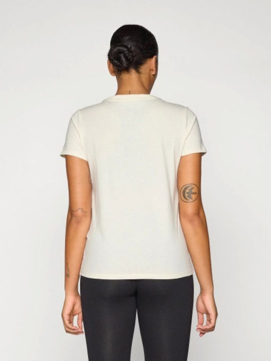 Women's Blouse Short Sleeve Beige