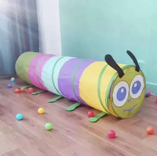 Foldable Children's Tunnel Total Length 165cm Multicolored Caterpillar Kruzzel 23926 Foldable Children's Tunnel Total Length 165cm Multicolored Caterpillar Kruzzel 23926