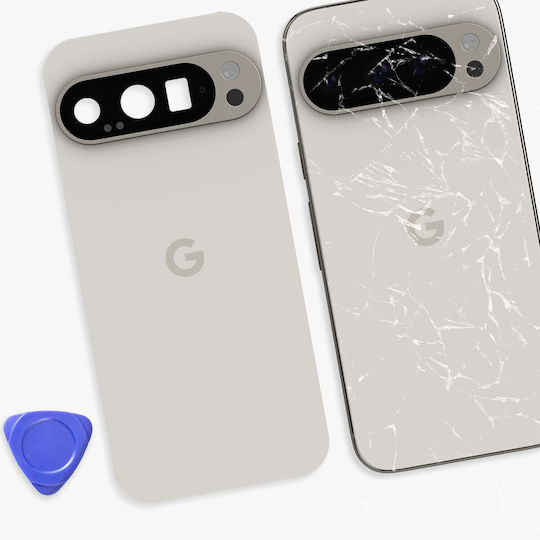 Заден Капак Google Google Pixel 9 Pro Оригинален Service Pack Бял