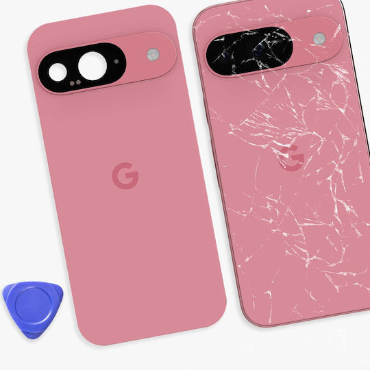 Google Rear Window Google Pixel 9 Original Service Pack Rosa
