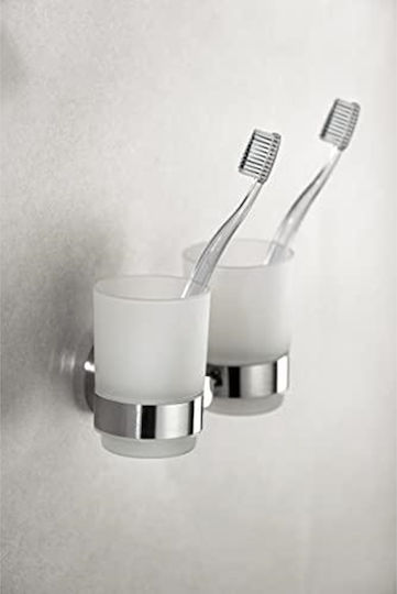 Wenko Wall-mounted Cup Holder Metallic Silver