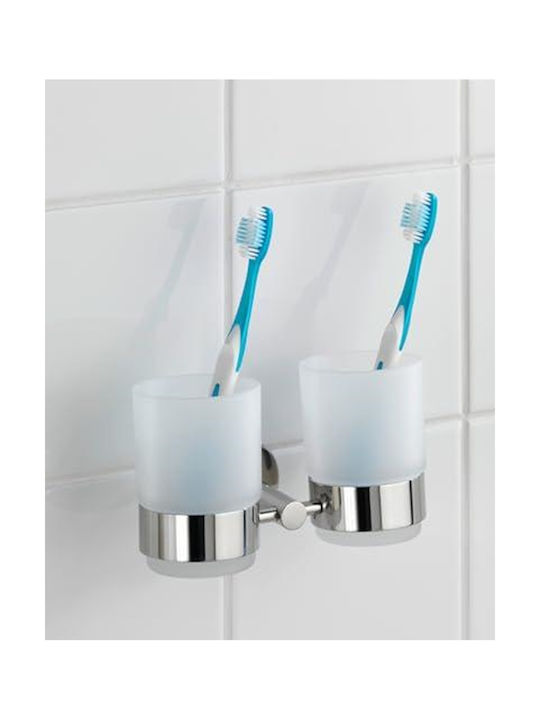 Wenko Wall-mounted Cup Holder Metallic Silver