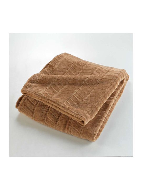 Douceur d'Intérieur Arya Ριχτάρι Πολυθρόνας Ζακάρ 180x220εκ. brown