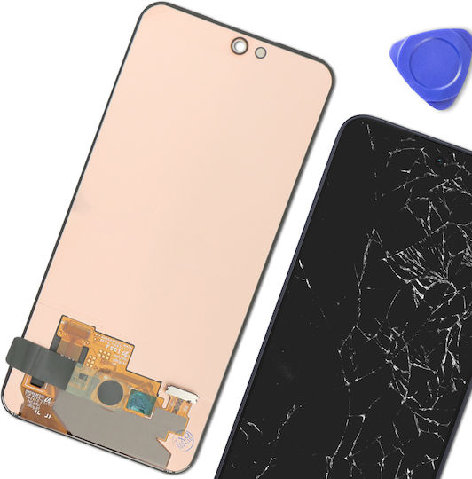 Clappio LCD Екран Сензорен Панел Samsung Galaxy A35 A55 Тъмносин Черен