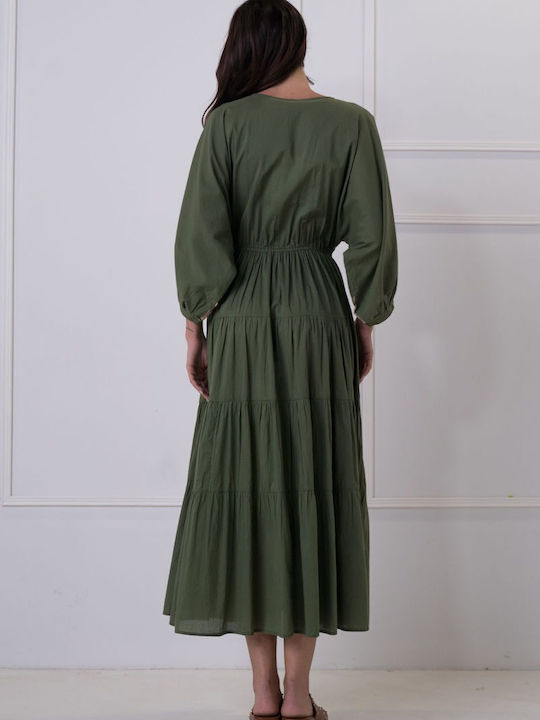 Fullah Sugah Women's Maxi Dress Beachwear Green