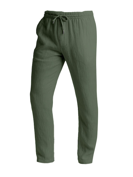 Trousers in Relaxed Fit Khaki