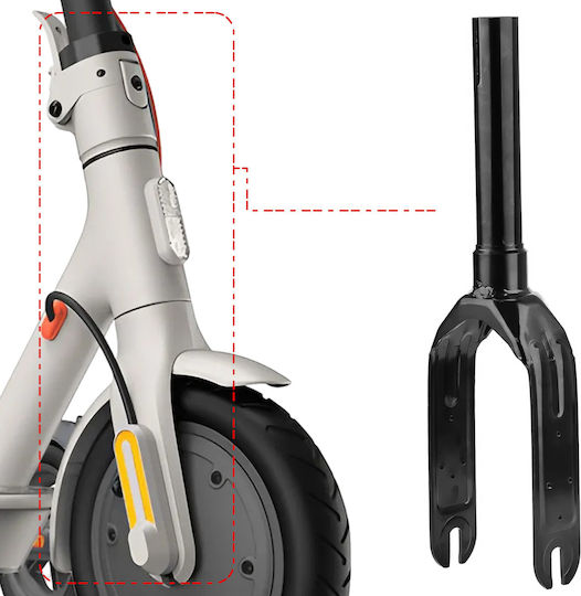Furcă Față Avizar Pentru Xiaomi Mi 3 Scooter Neagră